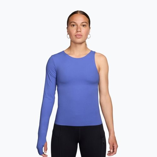 Дамска тениска за тренировка Nike Zenvy Dri-Fit One Sleeve Top sapphire/white/white