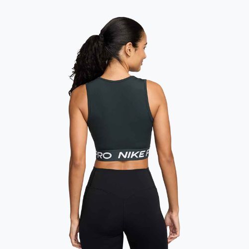 Дамска тениска за тренировка Nike Pro Dri-Fit seaweed/ white