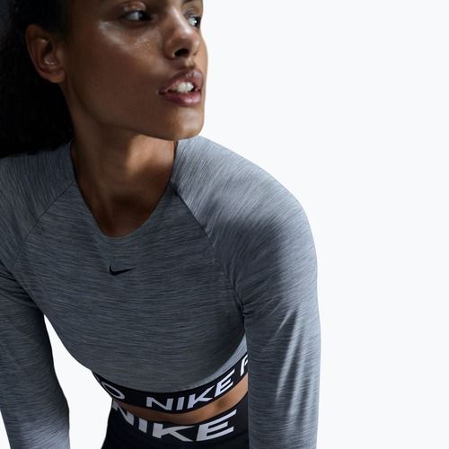 Дамски топ с дълъг ръкав за тренировка Nike Pro 365 Dri-Fit smoke grey/heather