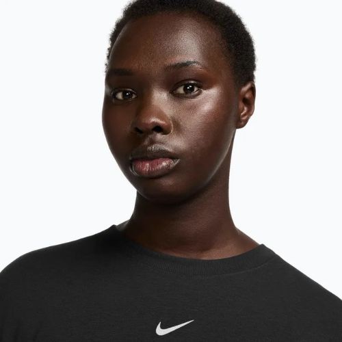 Дамска блуза с дълъг ръкав за тренировка Nike One Relaxed Dri-Fit black/white