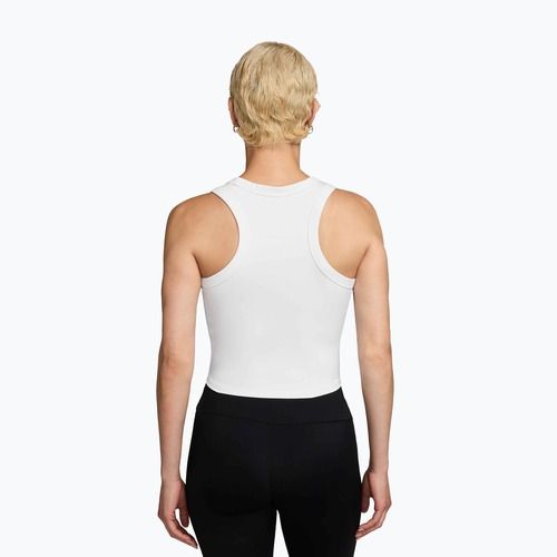 Дамска тениска Nike One Fitted Dri-Fit Cropped Tank thunder white/black