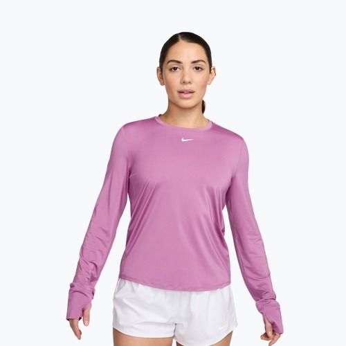 Блуза с дълъг ръкав за тренировка Nike One Classic Dri-Fit light magenta/white