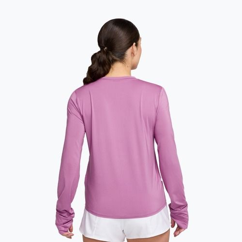 Блуза с дълъг ръкав за тренировка Nike One Classic Dri-Fit light magenta/white