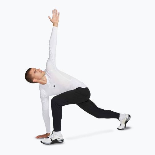Мъжка блуза с дълъг ръкав за тренировка Nike Pro Dri-Fit Tight Fitness white/black