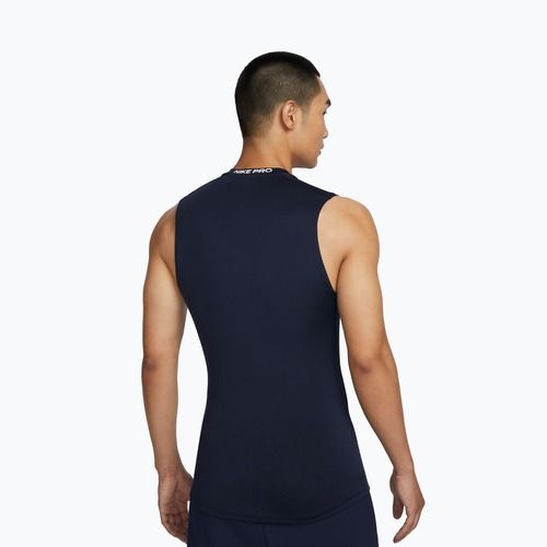 Мъжка тениска Nike Pro Dri-Fit Tight Sleeveless Fitness obsidian/white