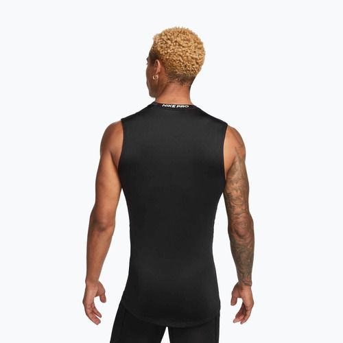 Мъжка тениска Nike Pro Dri-Fit Tight Sleeveless Fitness black/white