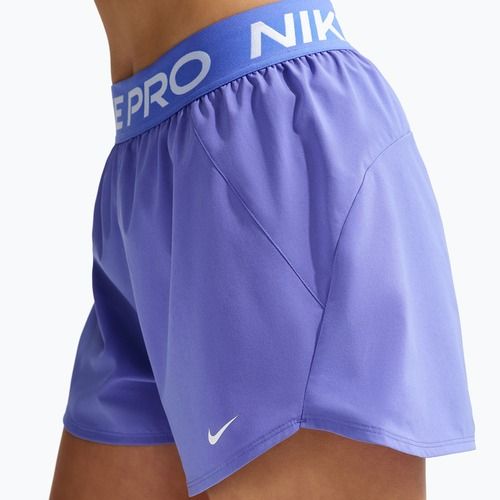 Дамски шорти за тренировки Nike Pro Dri-Fit Mid-Rise Brief-Lined 3“ sapphire/white