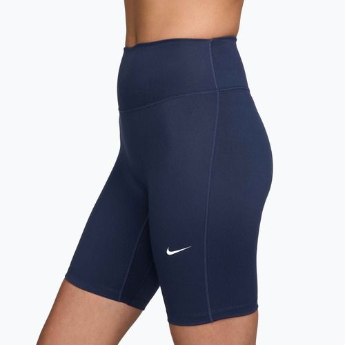 Дамски шорти Nike One High-Waisted Biker 8" midnight navy/white