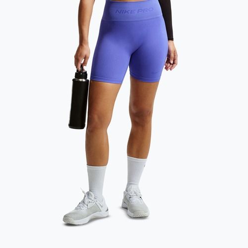 Дамски шорти Nike Pro Seamless High-Waisted Biker 5" sapphire