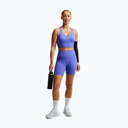 Дамски шорти Nike Pro Seamless High-Waisted Biker 5" sapphire