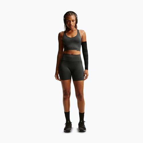 Дамски шорти Nike Pro Seamless High-Waisted Biker 5" dark smoke grey