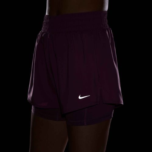 Дамски шорти Nike One Dri-Fit High-Waisted 3“ 2In1 light magenta/white