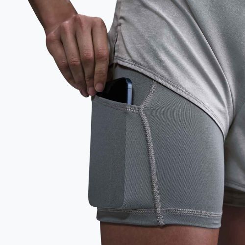 Дамски шорти Nike One Dri-Fit с висока талия 3“ 2In1 smoke grey/heather