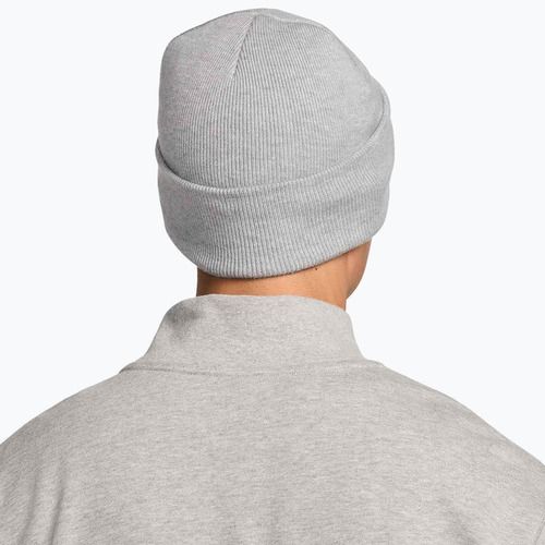 Мъжка зимна шапка Nike Peak Swoosh Beanie dark grey heather/white