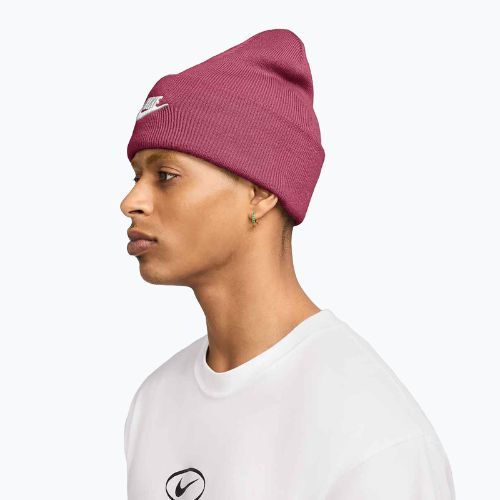 Мъжка зимна шапка Nike Peak Futura Beanie sweet beet/white