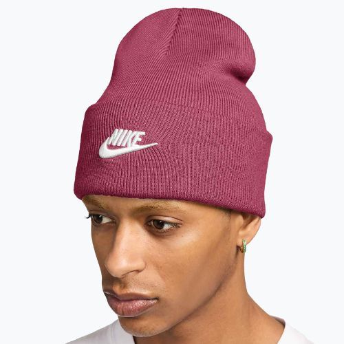 Мъжка зимна шапка Nike Peak Futura Beanie sweet beet/white
