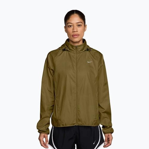 Дамско яке за бягане Nike Tempo Repel olive flak