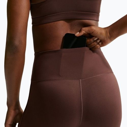 Дамски клин Nike One High-Waisted Seamless light chocolate
