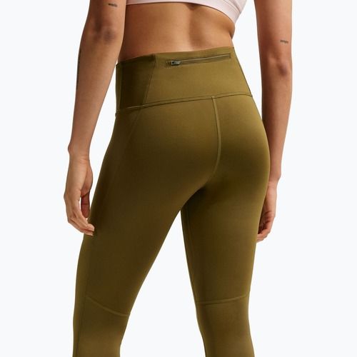 Дамски клин за бягане Nike Tempo High-Waisted 7/8 olive flak