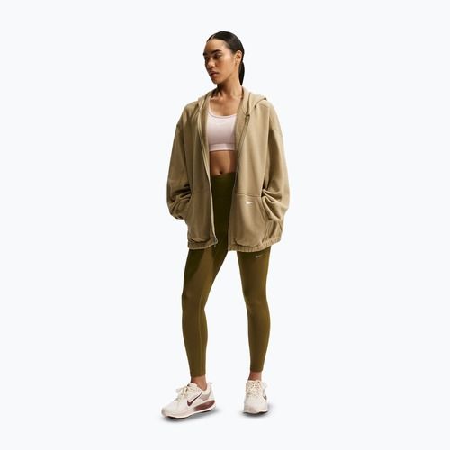 Дамски клин за бягане Nike Tempo High-Waisted 7/8 olive flak