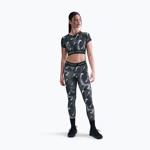 Дамски клин за тренировка Nike Pro Mid-Rise 7/8 black/white/white