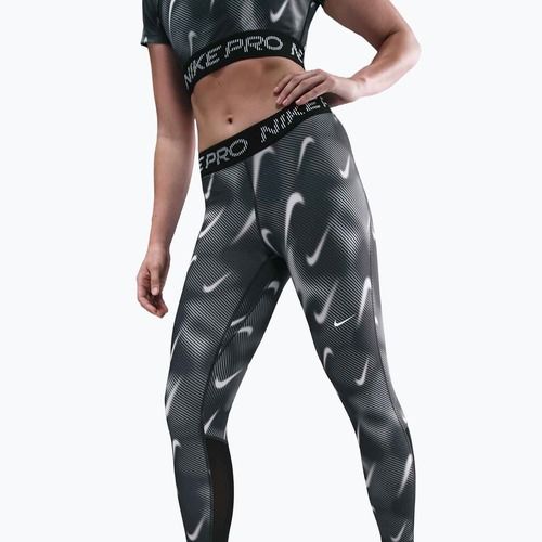 Дамски клин за тренировка Nike Pro Mid-Rise 7/8 black/white/white