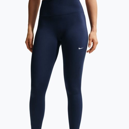 Дамски клин Nike One Seamless Front High-Waisted midnight navy/white