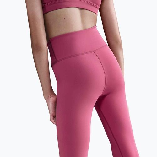 Детски клин Nike One Dri-Fit High-Waisted sweet beet/white