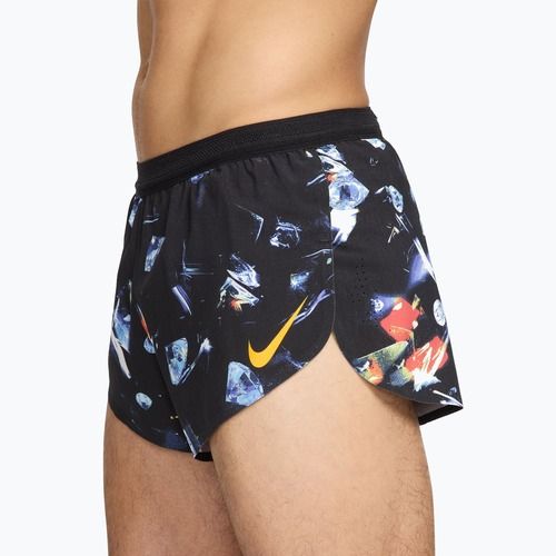 Мъжки шорти за бягане Nike AeroSwift Dri-Fit ADV Brief Lined 2" black/laser orange