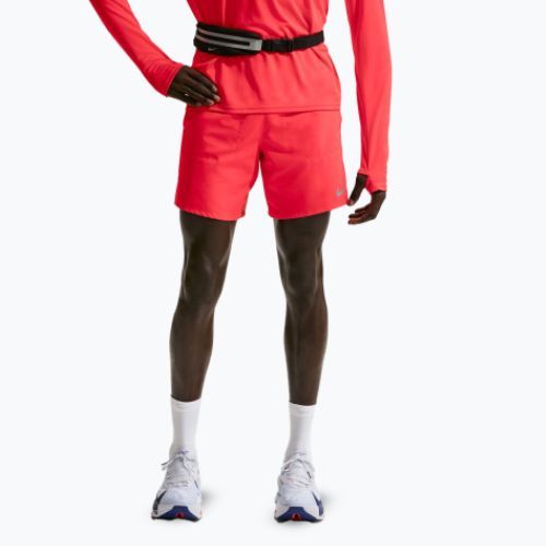 Мъжки шорти за бягане Nike Stride Dri-Fit Brief-Lined 7" light crimson