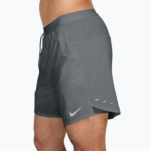 Мъжки шорти за бягане Nike Stride Dri-Fit 2in1 7“ smoke grey
