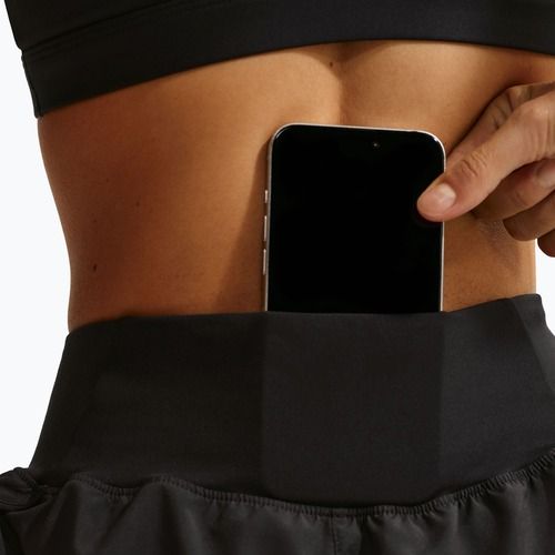 Дамски шорти за бягане Nike Tempo Swoosh Dri-Fit Mid-Rise Brief-Lined black/white