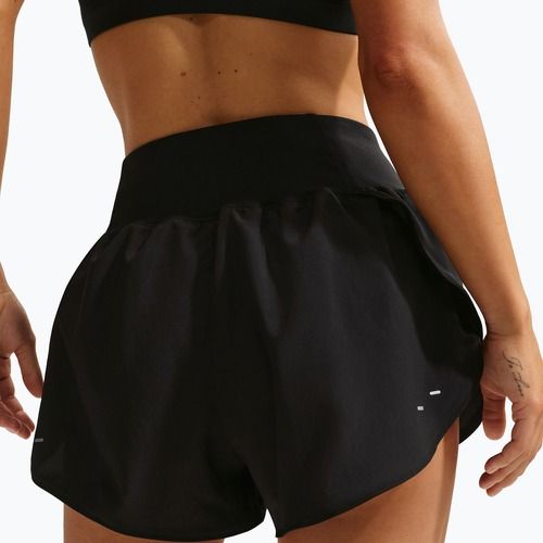 Дамски шорти за бягане Nike Tempo Swoosh Dri-Fit Mid-Rise Brief-Lined black/white