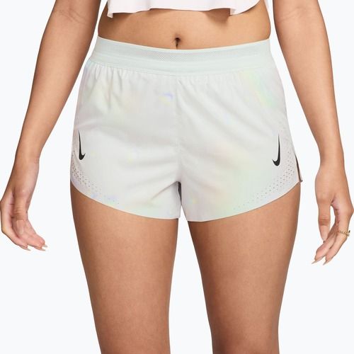 Дамски шорти за бягане Nike AeroSwift Dri-Fit ADV Mid-Rise Brief Lined 3" off white/white/black