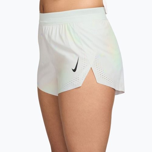 Дамски шорти за бягане Nike AeroSwift Dri-Fit ADV Mid-Rise Brief Lined 3" off white/white/black