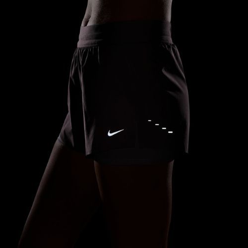 Дамски шорти за бягане Nike Swift Mid-Rise 2in1 tattoo/light violet ore