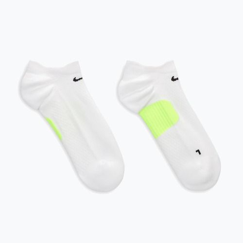 Чорапи Nike Running Midweight No-Show white/volt/black