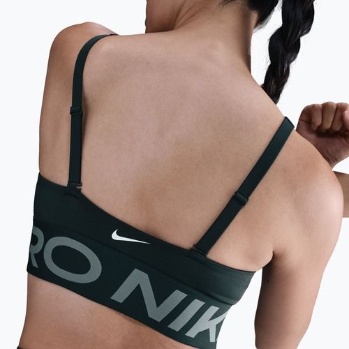 Спортен сутиен Nike Pro Indy Plunge seaweed/clay green/white