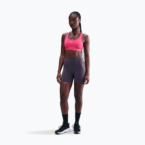 Спортен сутиен Nike Swoosh Light Support rush pink/white
