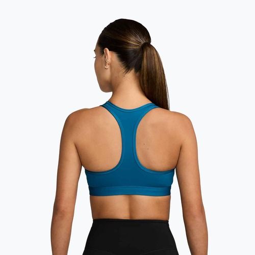 Спортен сутиен Nike Swoosh Medium Support green abyss/white