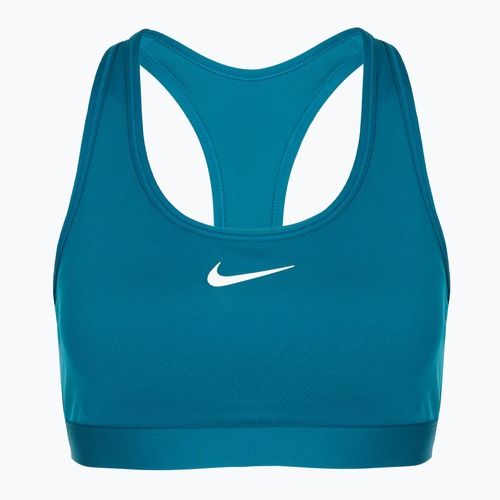 Спортен сутиен Nike Swoosh Medium Support green abyss/white