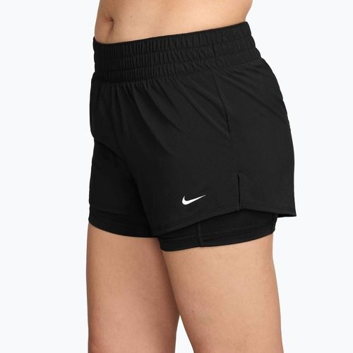 Дамски шорти за бягане Nike One Dri-FIT 2IN1 black/white