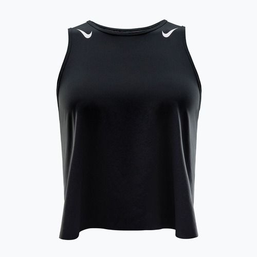 Дамска тениска за бягане Nike AeroSwift Dri-Fit ADV Cropped Tank Top black/white