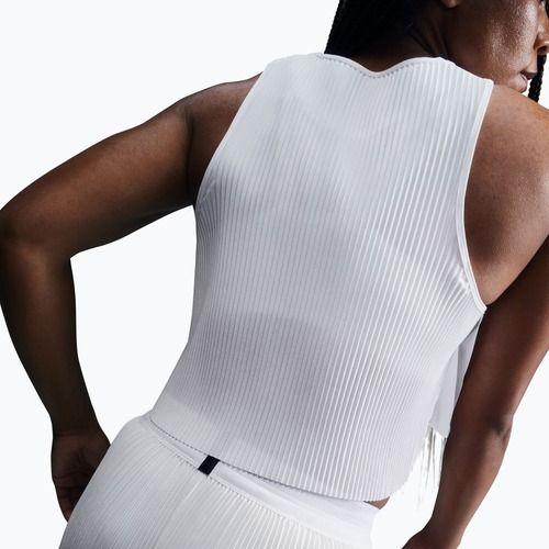 Дамска тениска за бягане Nike AeroSwift Dri-Fit ADV Cropped Tank Top off white/black
