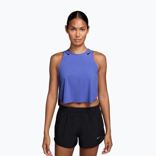 Дамска тениска за бягане Nike AeroSwift Dri-Fit ADV Cropped Tank Top off sapphire/black