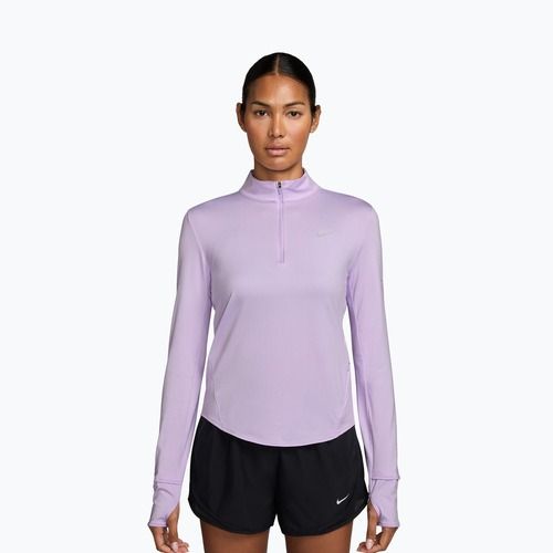 Дамска блуза с дълъг ръкав за бягане Nike Swift Dri-Fit UV 1/4-Zip violet mist