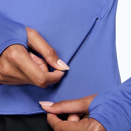 Дамска блуза с дълъг ръкав за бягане Nike Swift Dri-Fit UV sapphire