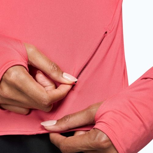 Дамска блуза с дълъг ръкав за бягане Nike Swift Dri-Fit UV sea coral