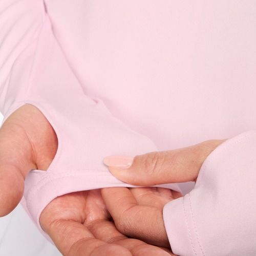 Дамски суитшърт за бягане Nike Tempo Swoosh Run Dri-Fit 1/4-Zip pink foam/white