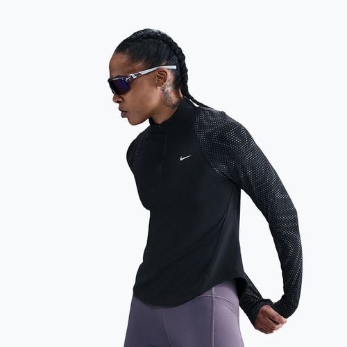 Дамска блуза с дълъг ръкав за бягане Nike Tempo Flash Dri-Fit 1/4 Zip black